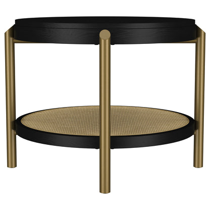 Benson - Round Table With Storage Shelf