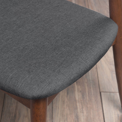 Retro Dining Chairs With Ergonomic Back (Set of 2)