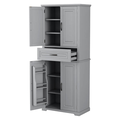 Bathroom Storage Cabinet With Multifunctional Storage Space, Drawer With Slide Rails, Adjustable Shelf