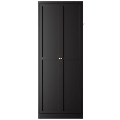 Kitchen Pantry Cabinet With 4 Adjustable Shelves, Heavy Duty Freestanding Organizer