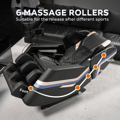 Massage Chair Recliner & Zero Gravity & Full Body Air Pressure - Black