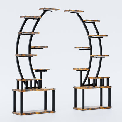 9 Tiered Indoor Plant Stand With 5 Adjustable Grow Lights