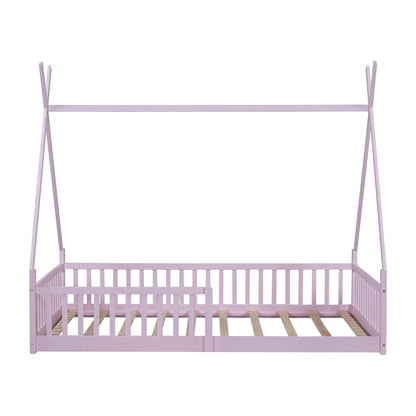 House Shaped Design Bed With Fence