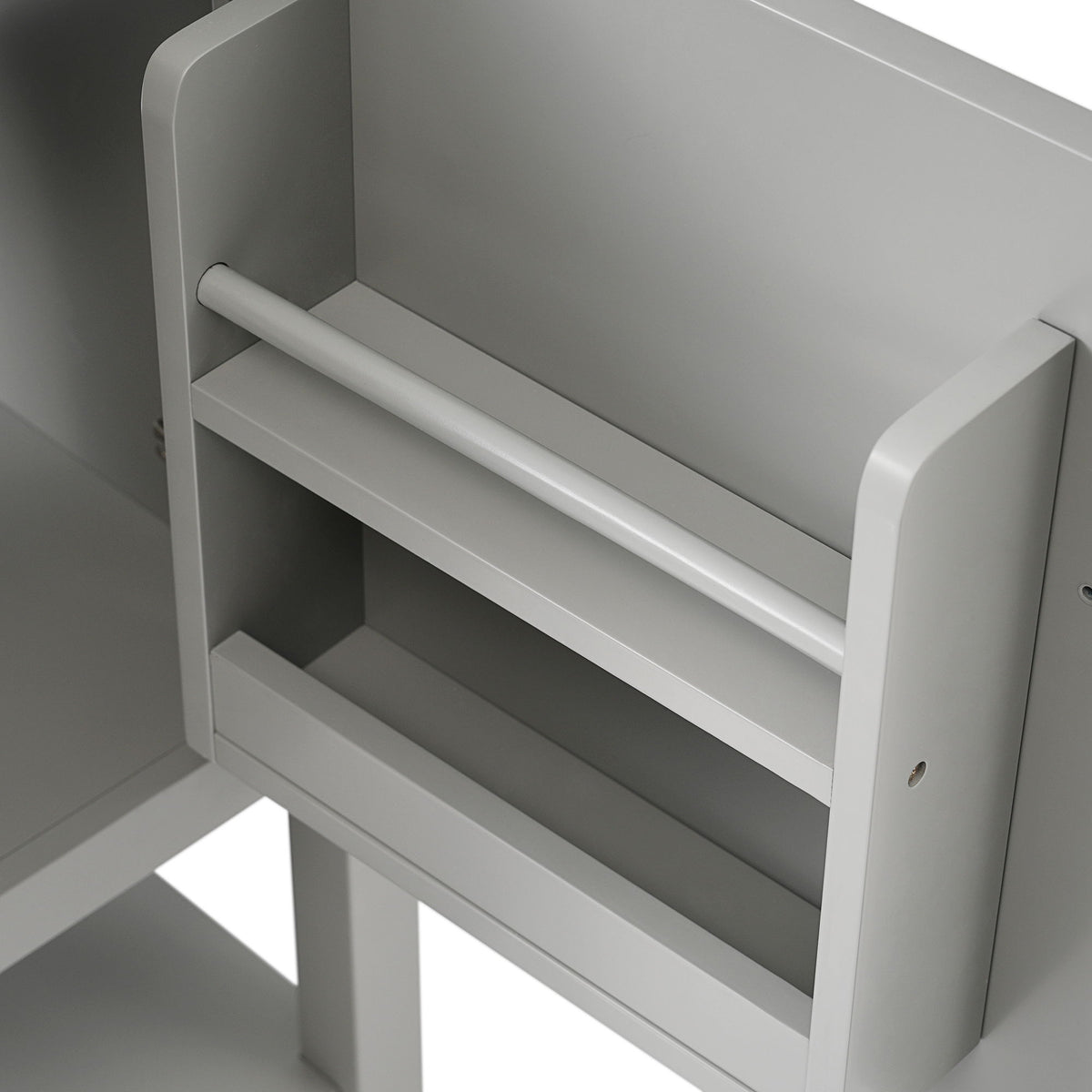 Modern Bathroom Vanity With Sink, Soft-Closing Door And Open Shelf