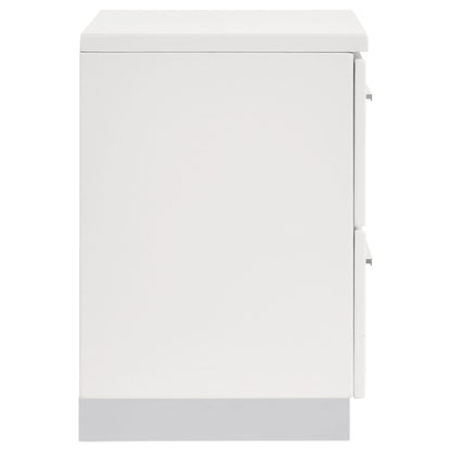 Dulcey - 2 Drawer Nightstand - Gloss White