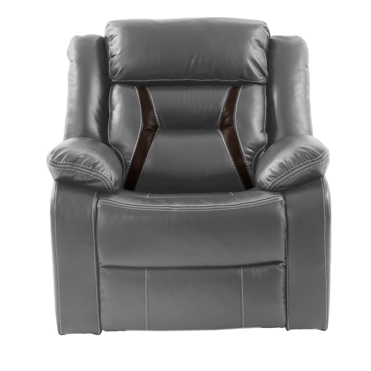 Modern Recliner With Pillow Arms And Headrest