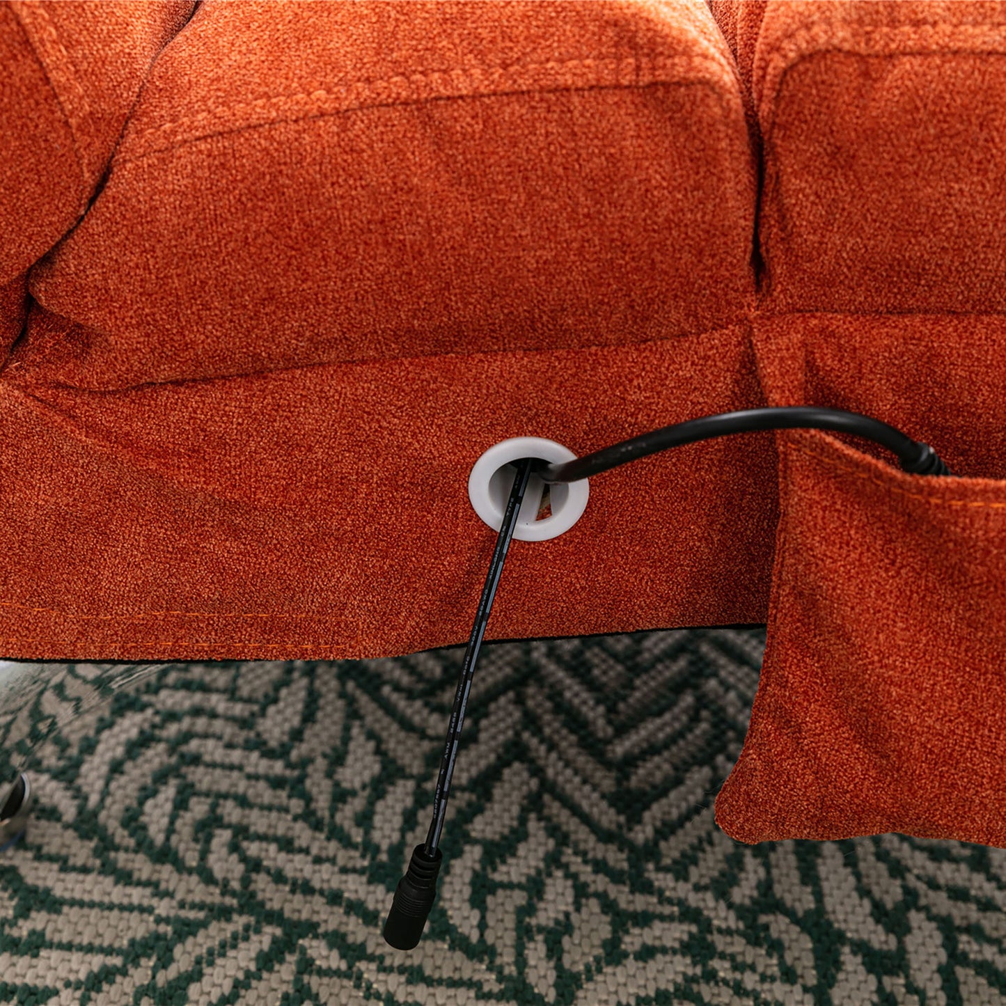 Massage Chaise Lounge Indoor With Remote Control, Ergonomic Electric Massage Lounger