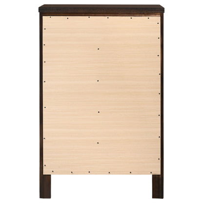 Payton - 5 Drawer - Cappuccino