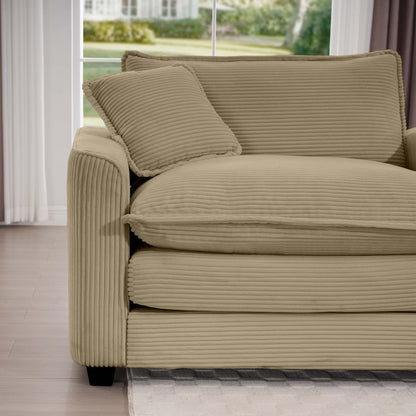 Elegant Oversized Sectional Sofa Set With Deep Seats And Flexible Layout