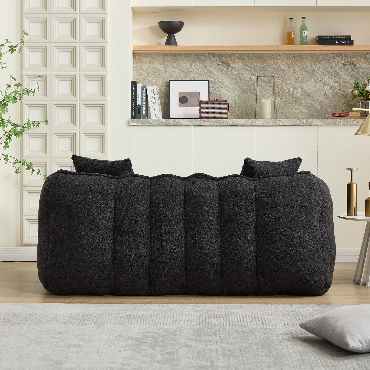 Cozy Beanbag Chair With High Resilience Foam Core For 2