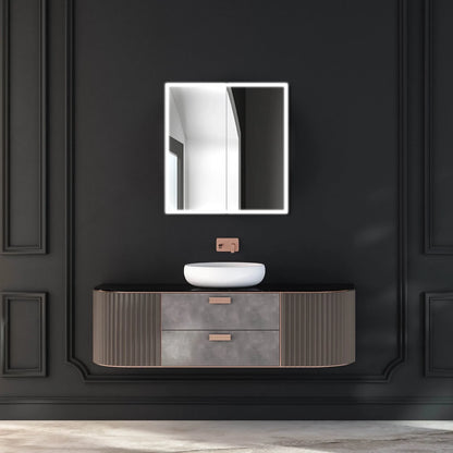 Dhalia LED Bathroom Medicine Cabinet with Defogger and Internal 3X Makeup Mirror - Available in 6 Sizes