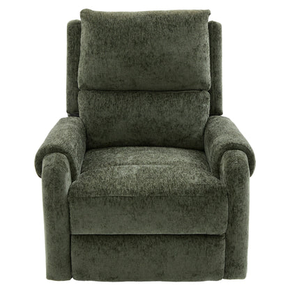 Manual Recliner Massage Chair With Swivel Rocker, 8 Massage Modes, Side Storage Pocket