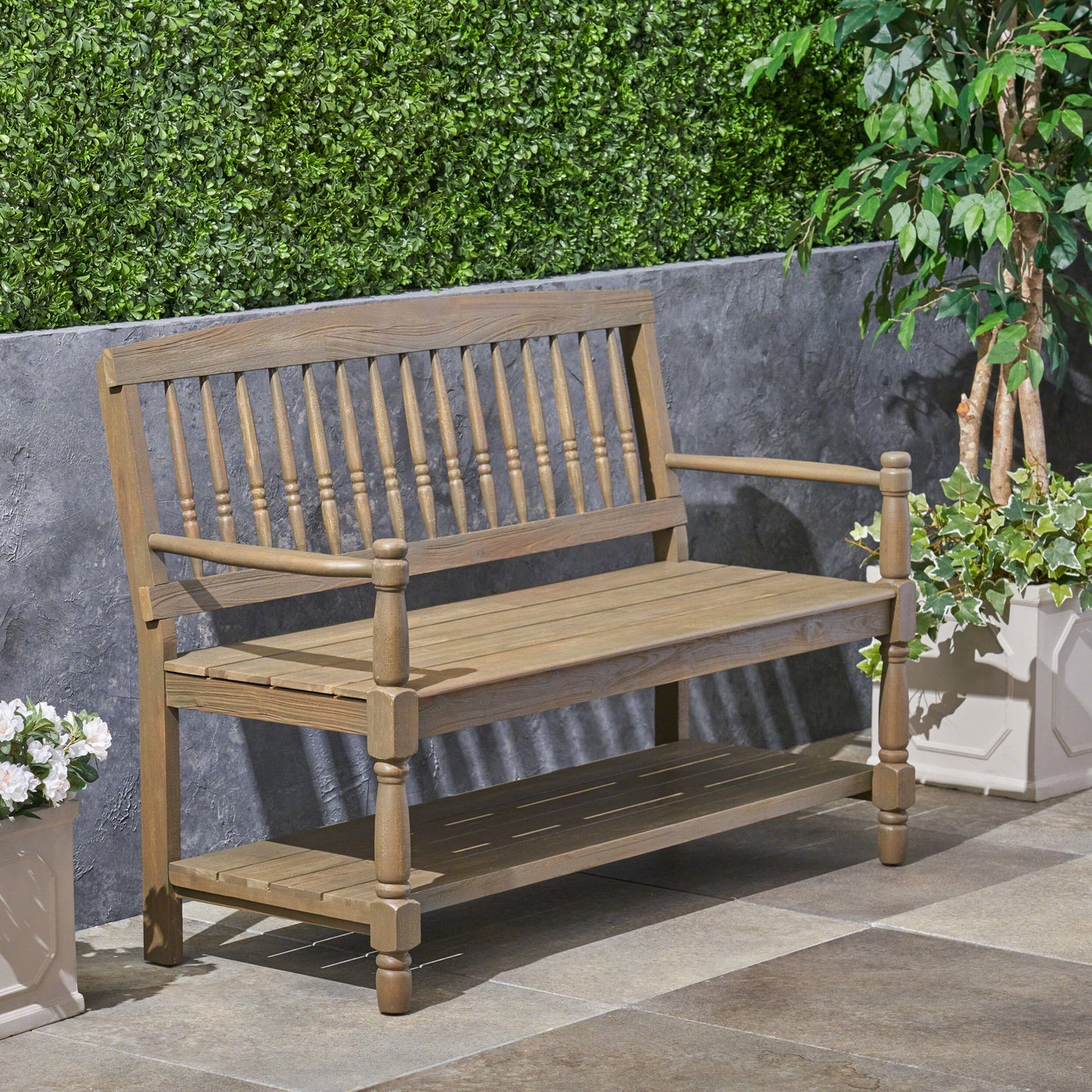 Imperial - Bench With Built In Shelf
