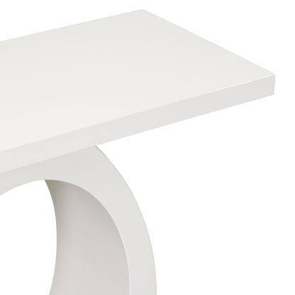 Console Table With Oval Base And Reinforced Bottom Plate
