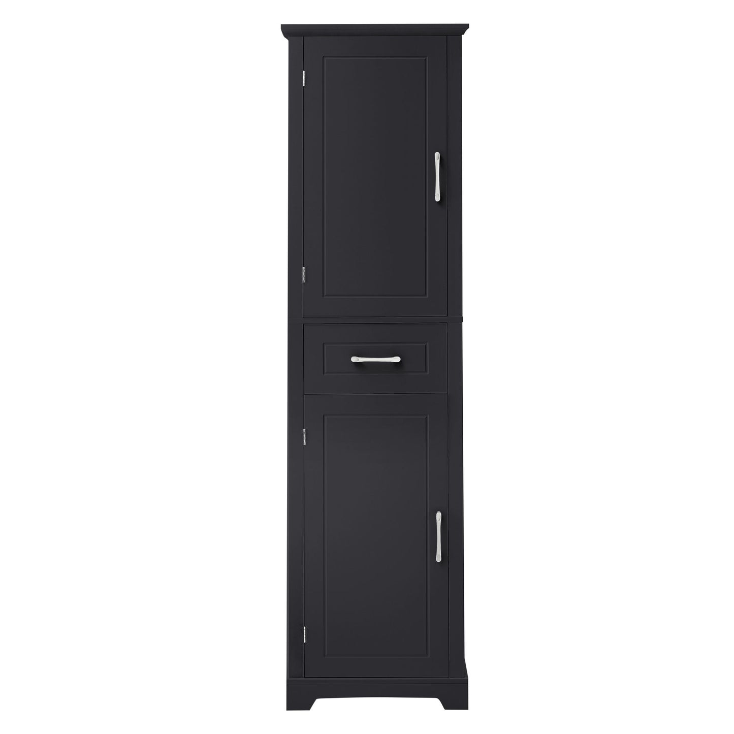 Tall Freestanding Bathroom Storage Cabinet With 2 Doors And Adjustable Shelves