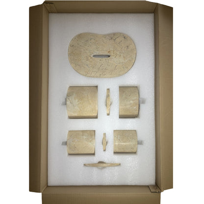 Elegant Natural Marble Bathroom Accessories Set