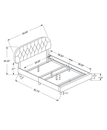 Bed Upholstered Look