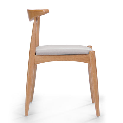 Elegant Dining Chairs With Ergonomic Backrest & Comfort Cushions (Set of 2)
