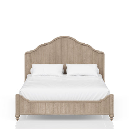 Panel Bedroom Set With 3 Drawer Nightstand, Casual Dresser, Cane Mirror, 3 Drawer Cane Front Chest And Bench