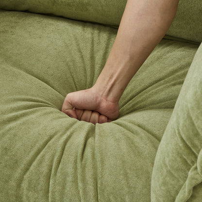 Modern Armchair Sofa With Movable Ottoman