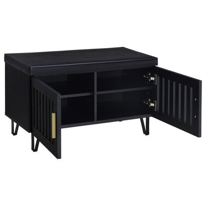Clackamas - 2 Door Storage Bench With Padded Seat