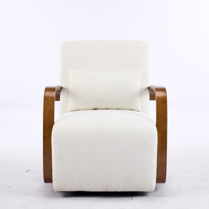 Swivel Accent Rotatable Ergonomic Single Chair For Living Room