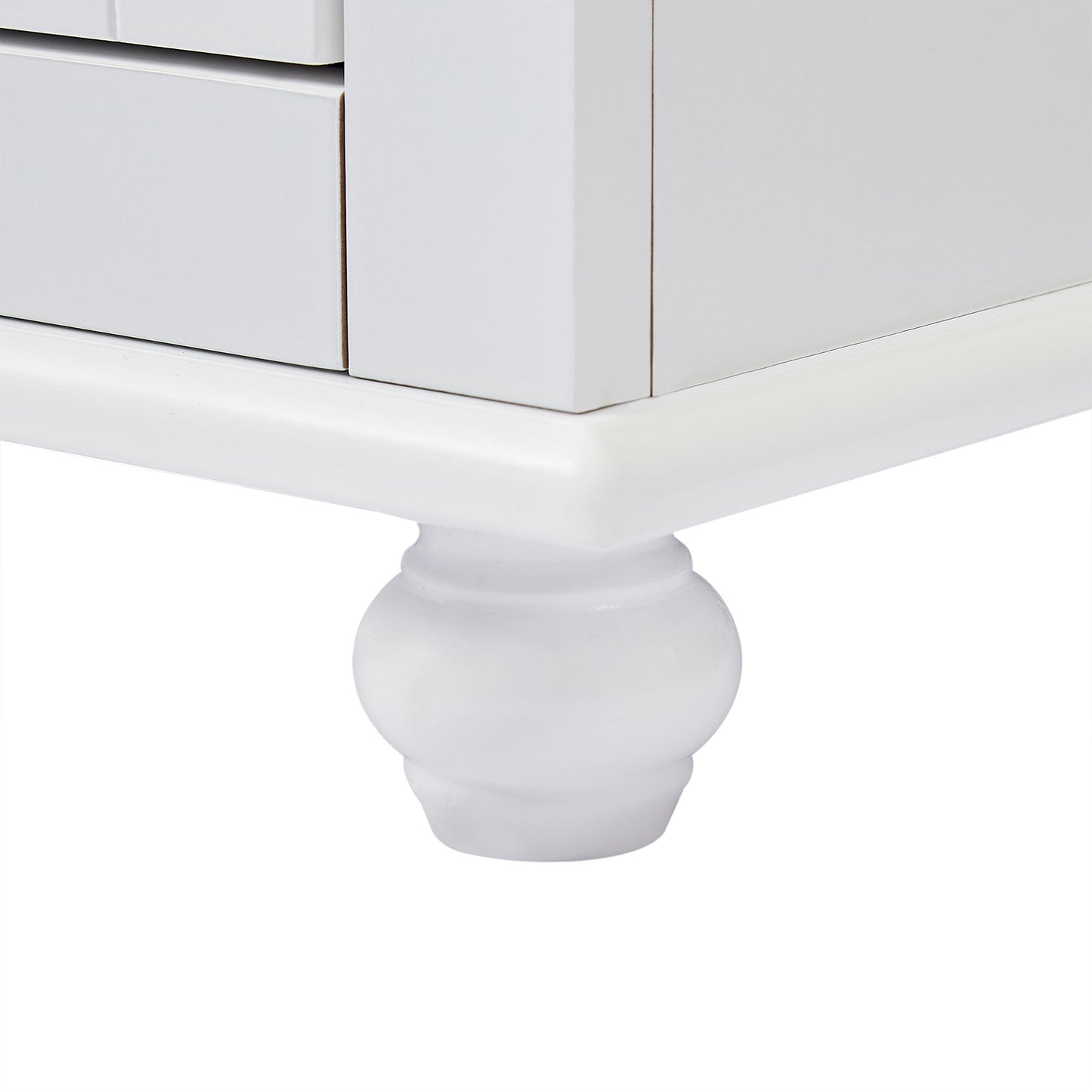 Tall Storage Cabinet With 2 Drawers For Bathroom
