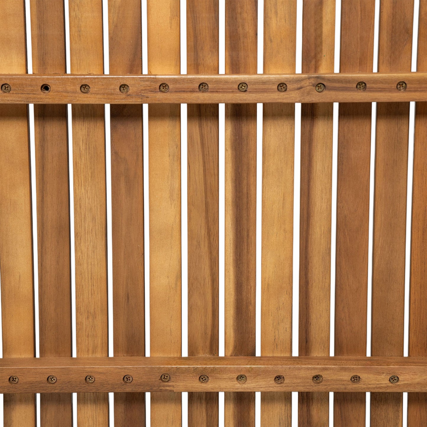 Outdoor Dining Table With Slatted Top, Ideal For Patio