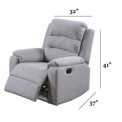 2 Piece Living Room Set With Manual Reclining Loveseat And Recliner