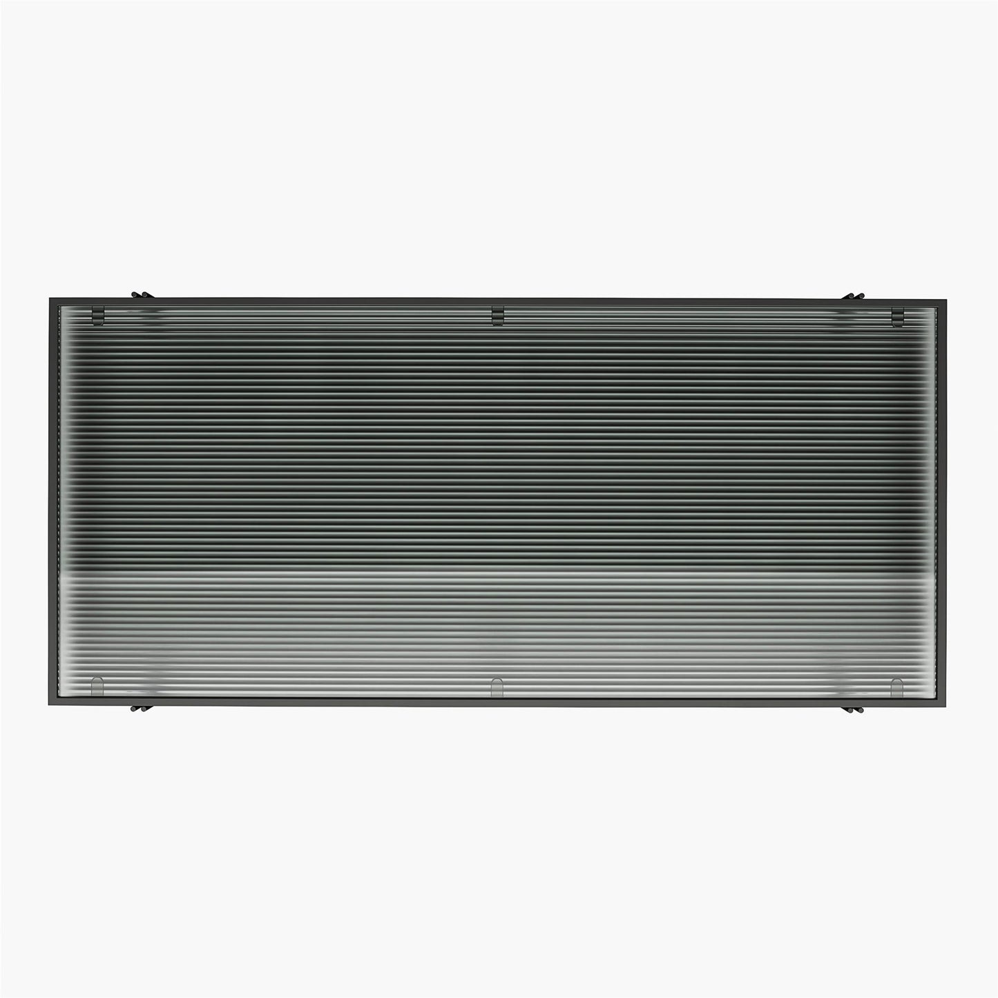 Vance - Computer Desk With Fluted Glass Desktop - Black