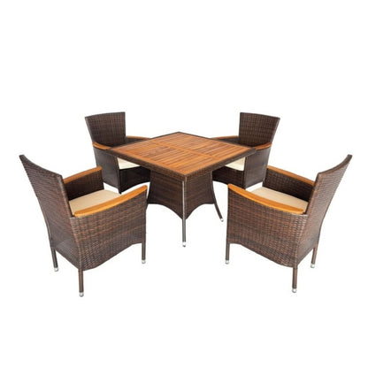 5 Piece Patio Dining Set With Table