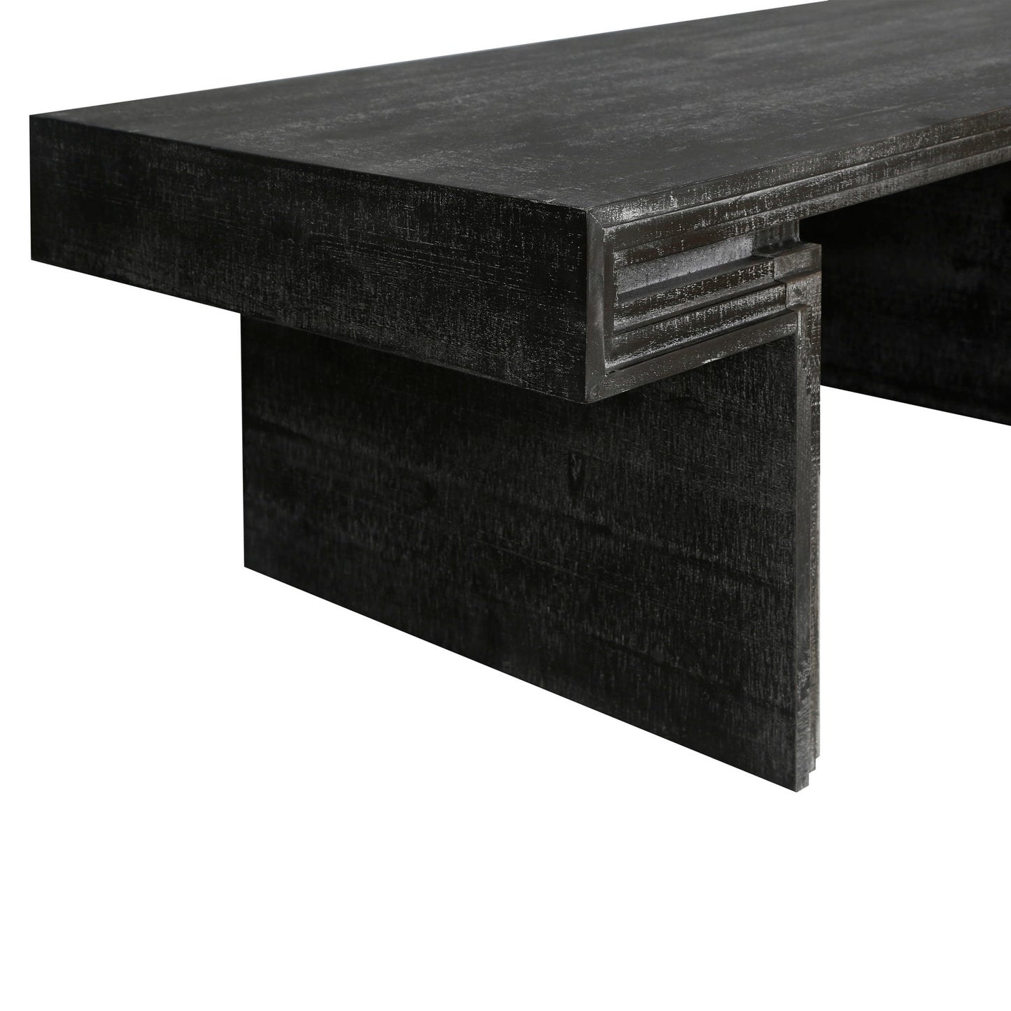 American Vintage Industrial Coffee Table, Double Tier Design