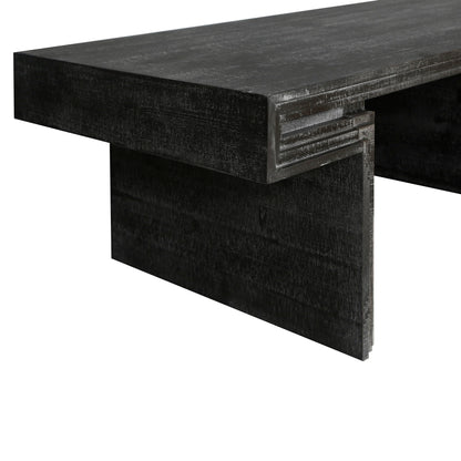 American Vintage Industrial Coffee Table, Double Tier Design
