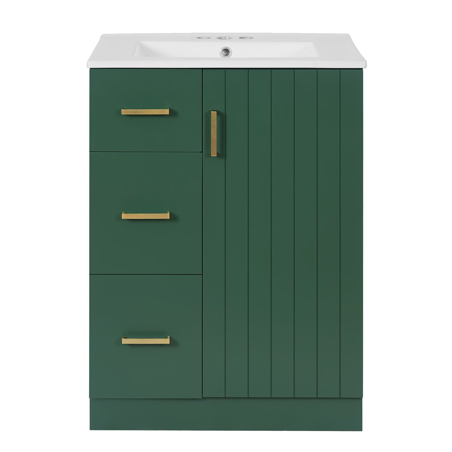 Bathroom Vanity With Under Mount Sink, 2 Drawers And Soft Closing Door