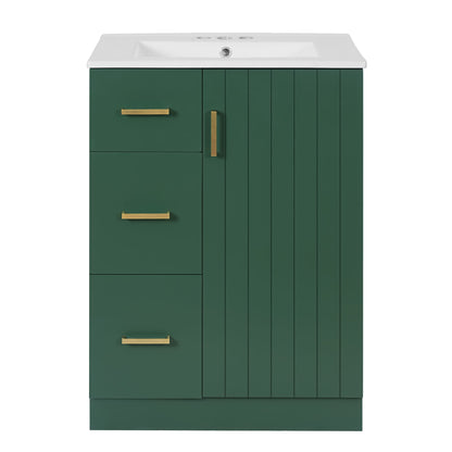 Bathroom Vanity With Under Mount Sink, 2 Drawers And Soft Closing Door