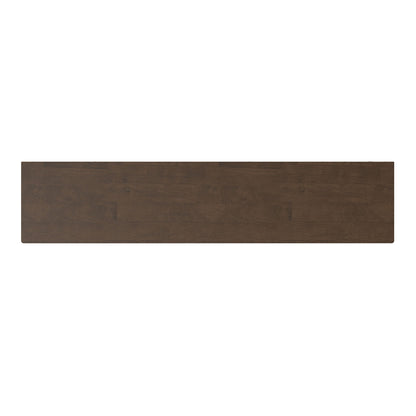 Harper - 4 Shelf Low Bookcase - Walnut Brown