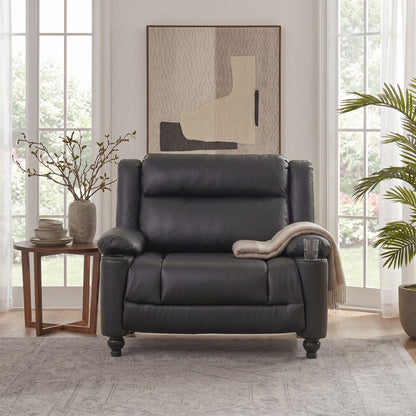 Tufted Design Wide Manual Recliner Chair