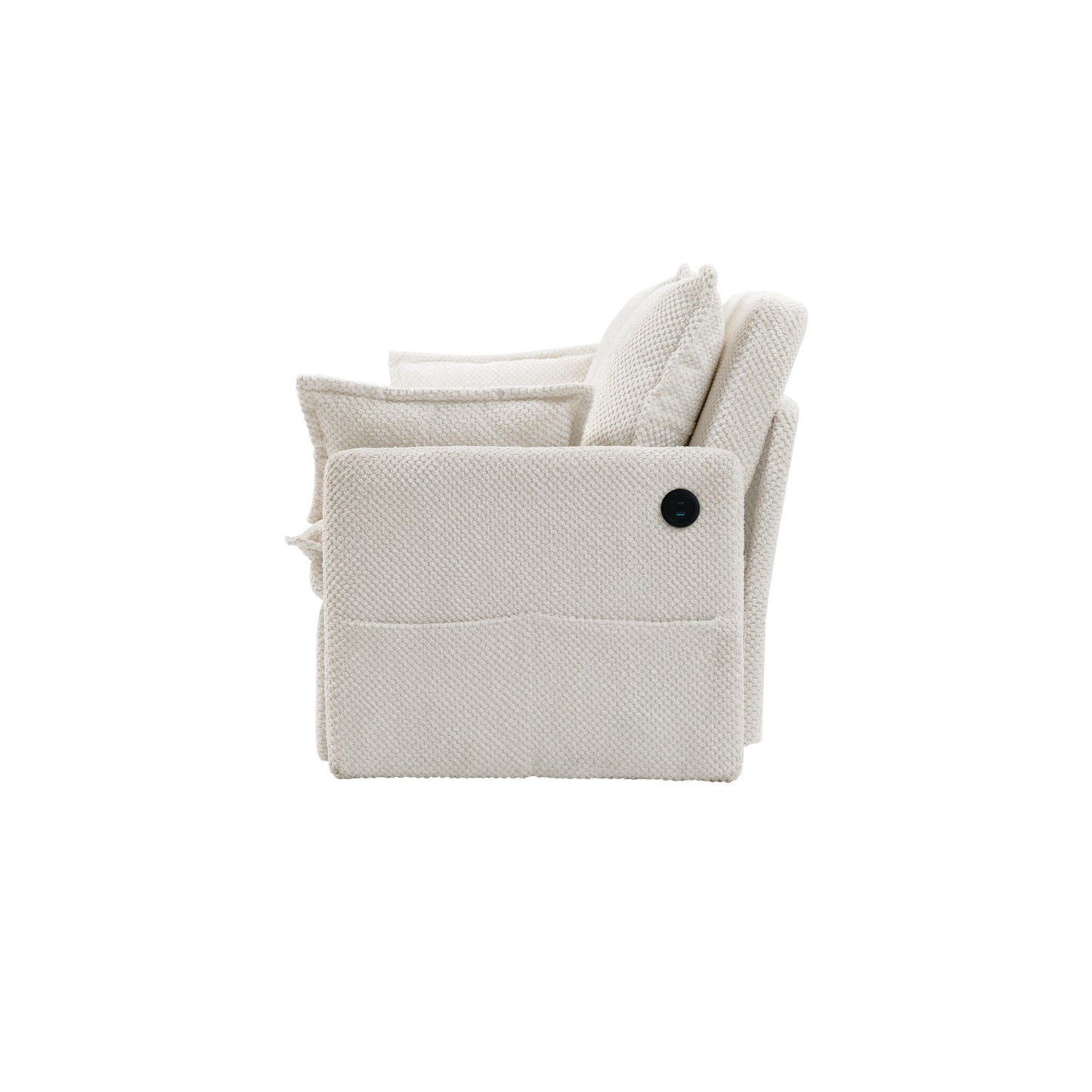 Pull Out Sofa Bed, Convertible Sleeper Sofa Couch, Side Storage, And USB / C - Type Charging Ports Chair