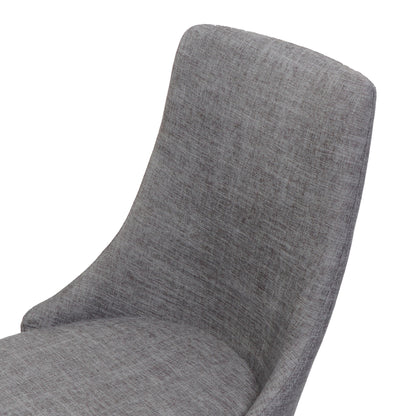 Mid Century Modern Fabric Armless Dining Chair