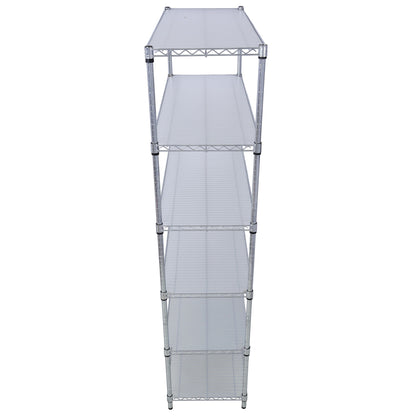 6 Tier 6000Lbs Capacity Nsf Metal Shelf Wire Shelving Unit, Heavy Duty Adjustable Storage Rack With Wheels & Shelf Liners For Commercial Grade Utility Steel Storage Rack