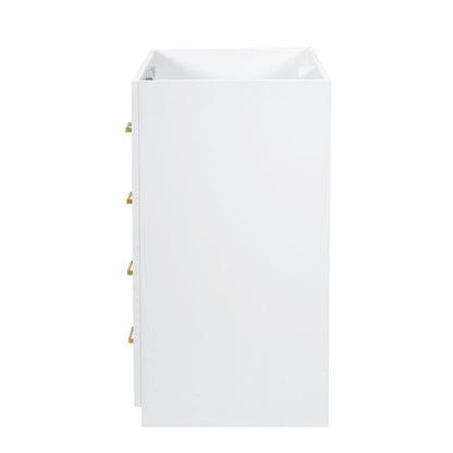 Retro Style Bathroom Vanity With 3 Drawers & Soft-Closing Doors