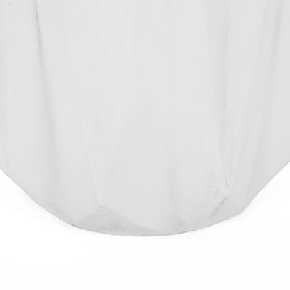 Outdoor Lightweight Concrete Side Table - Antique White