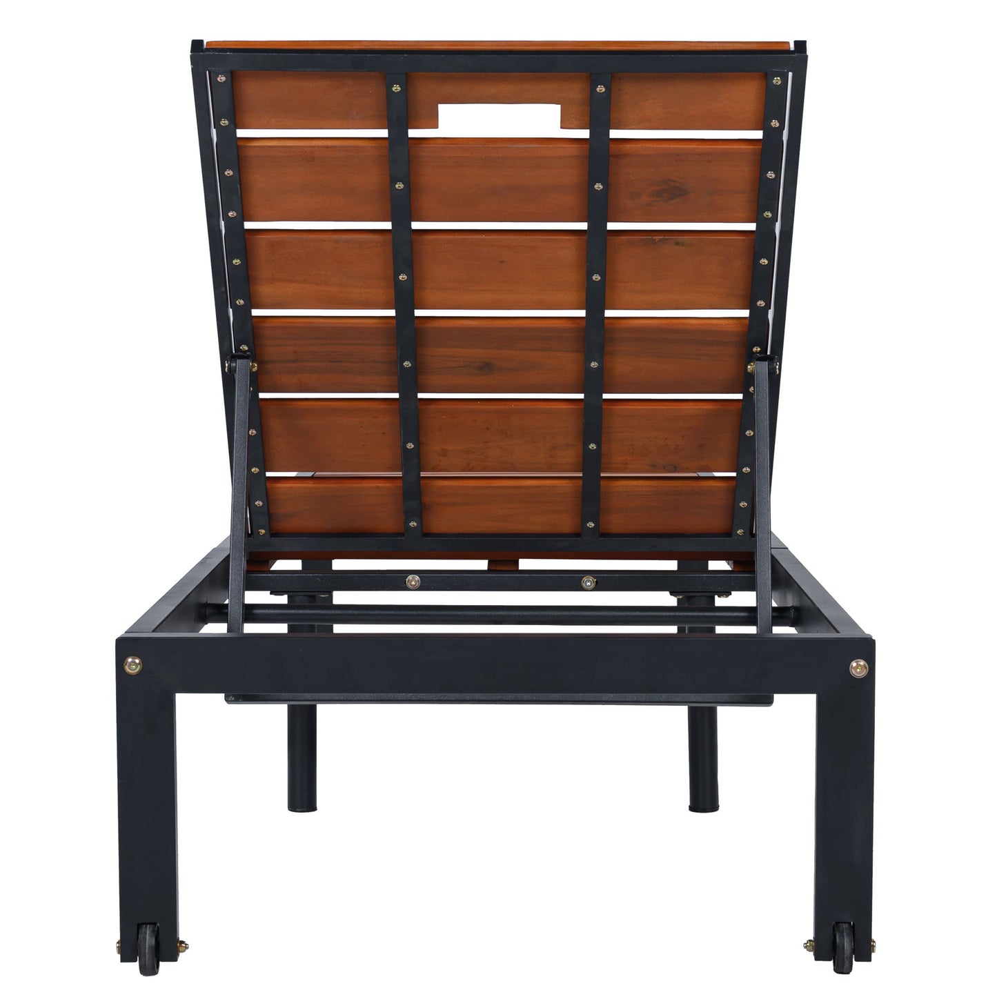 Outdoor Chaise With Adjustable Backrest