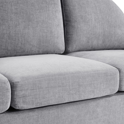 Modern 3 Seater Sofa With Curved Backrest