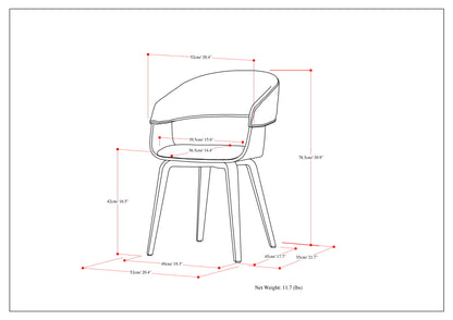 Lowell - Mid-Century Modern Bentwood Dining Chair