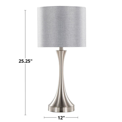 Lenuxe - Contemporary Table Lamp Built In USB Port (Set of 2)