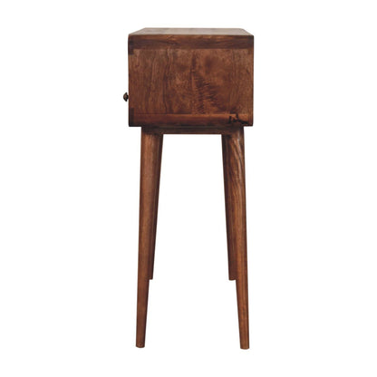 Solid Wood Curved Console Table