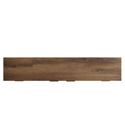 TV Stand With 2 Drawers, Media Console Table For TVs Up To 85'' - Natural