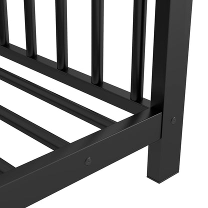 Metal House Platform Bed With Modern Design And Durable Frame