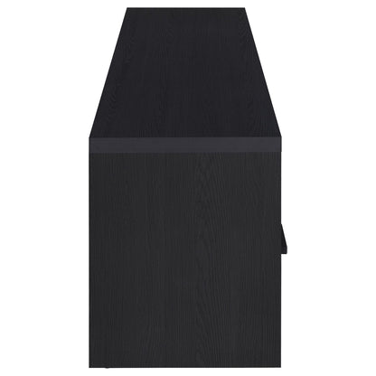 Ian - 2 Door TV Stand Media Console With Storage - Black